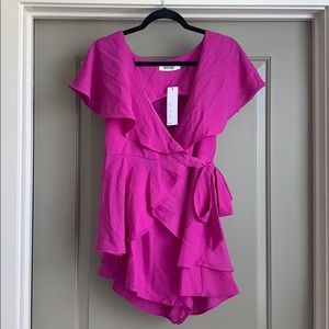 Hot pink romper